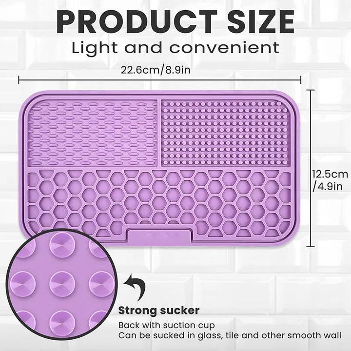 Actual product image Alopini Pet Placemat Cat Slow Feeding Mat Dog Lick Mat Silicone Pets Eat Slowly