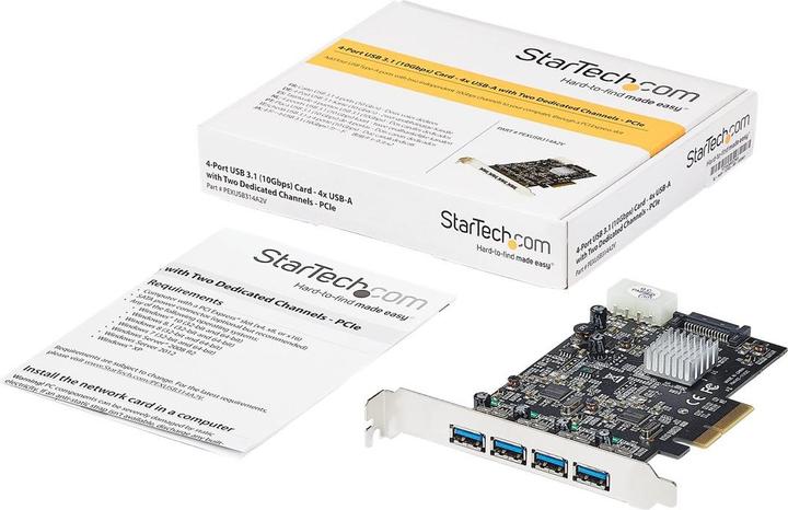 Produktbild StarTech .com 4-Port USB PCIe Adapter