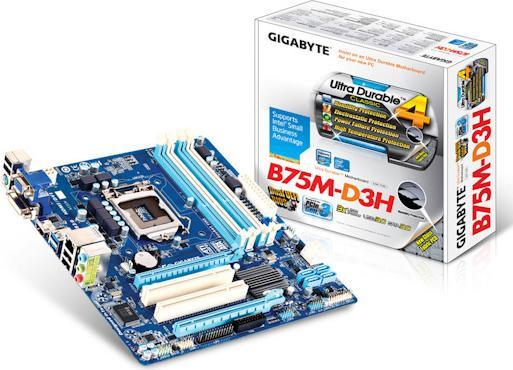 Produktbild Gigabyte Ga-B75m-D3h (LGA 1155, Intel B75, mATX)