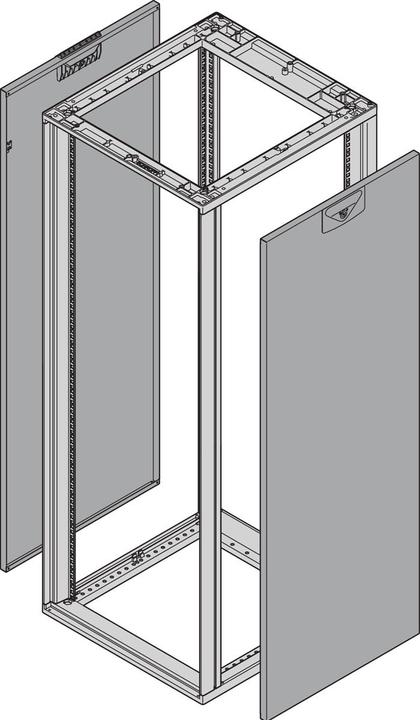Actual product image Schroff Novastar side panels HD 12HE T800 RAL 7035
