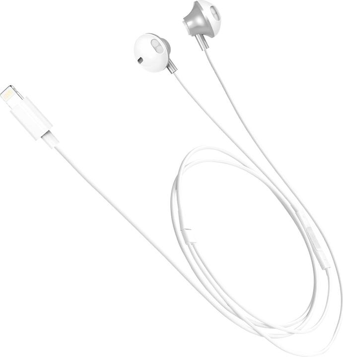 Actual product image xO wired earphones EP71 Lightning white (Cable)