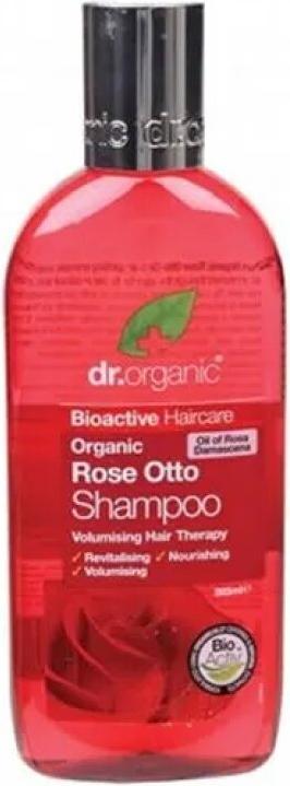 Produktbild Dr. Organic Rose Otto Shampoo Natural Vegan Cruelty Free Paraben & SLS Free Restoring 265ml (265 ml, Flüssiges Shampoo)
