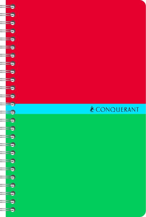 Produktbild Conquerant SEPT Spiralbuch, 110 x 170 mm, kariert, 50 Blatt (110 x 170 mm, Kariert, Weicher Einband)