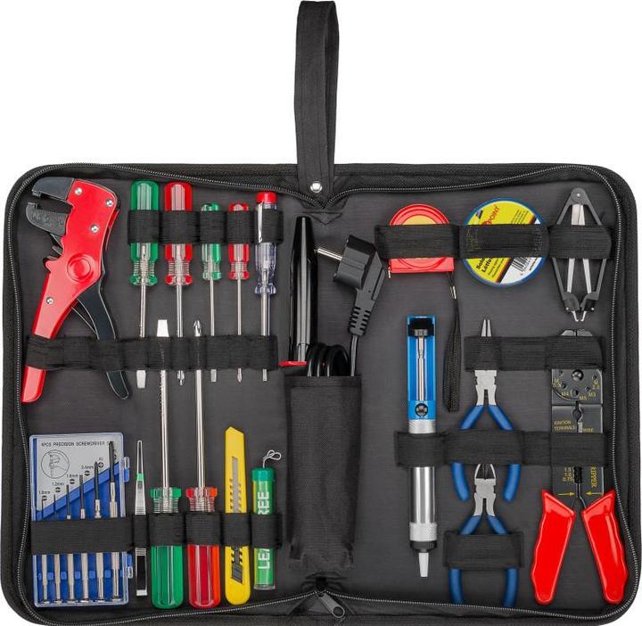 Goobay Kit de soudure et jeu d'outils dans un sac pratique