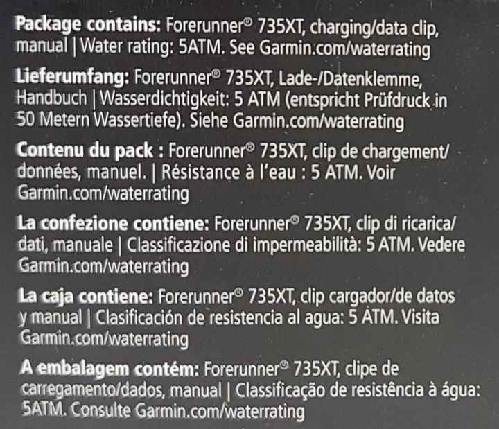 Immagine prodotto Garmin Forerunner 735XT (45 mm)