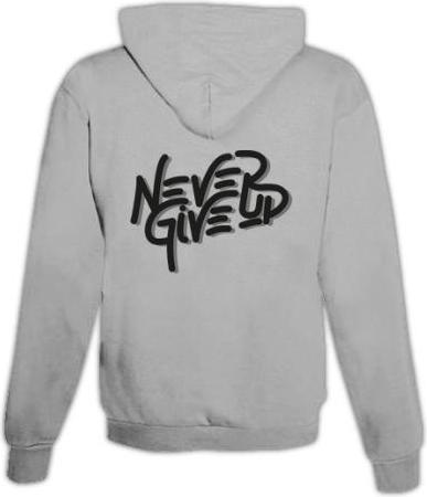 Immagine prodotto Schwesternuhr Felpa con cappuccio Never give up Unisex (XXL)