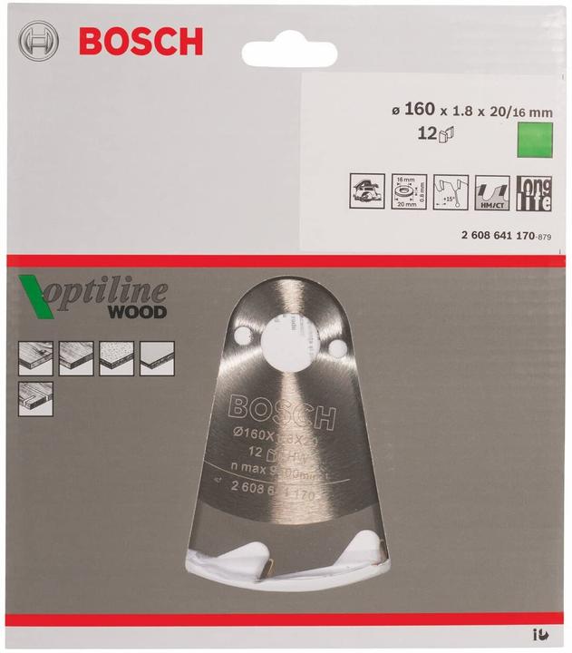 Actual product image Bosch Professional Zubehör PRO Wood circular saw blade, 160 x 1.8 x 20 mm