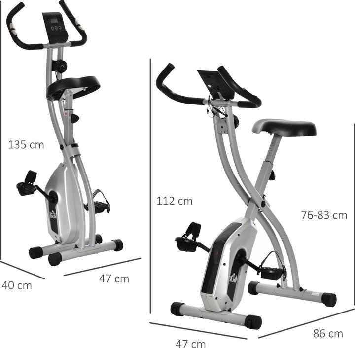 Image du produit Homcom Vélo d'appartement avec 8 niveaux de résistance