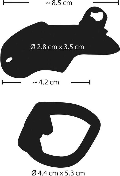 Actual product image Fetish Collection Penis cage glans