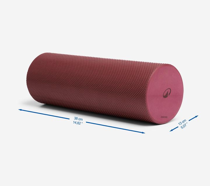 Actual product image Domyos Schaumstoff-Pilatesrolle Länge 38 cm Durchmesser 13 cm Foam Roller violett