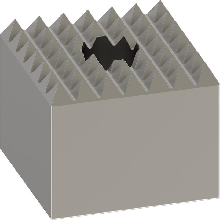 Bosch Professional Zubehör PRO SDS max-4C Stahl-Stockerplatte, 60 x 60 mm (60 mm)