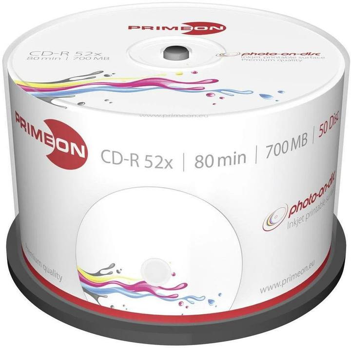 Actual product image Primeon CD-R 700MB 50 spindle (50 x)