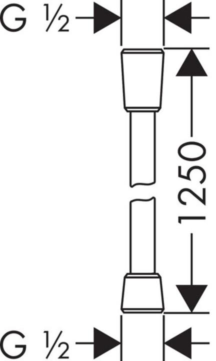 Actual product image Axor shower hose 1,25 m (125 cm)