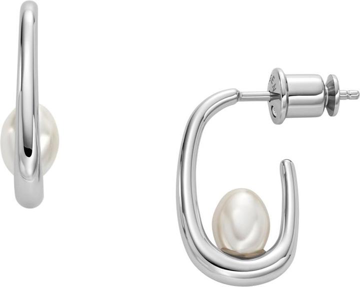 Skagen Agnethe Pearl Stud Earrings (Stainless steel)