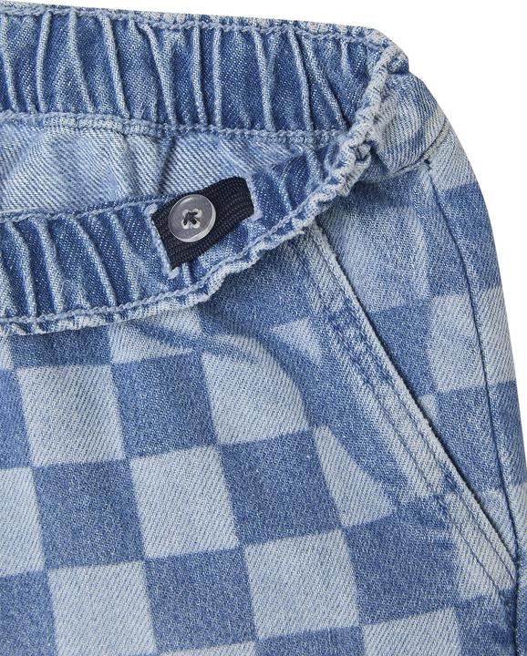 Actual product image Jonen Jungen Jeans-Bermudas mit Schachbrettmuster in Loose-Fit (128)