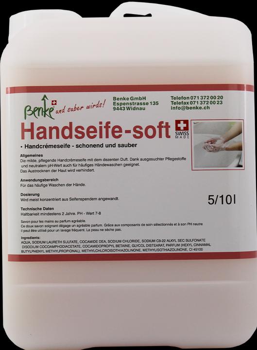 Benke Handseife SOFT - schonend und sauber - 5 Liter (Flüssigseife, 5000 ml)