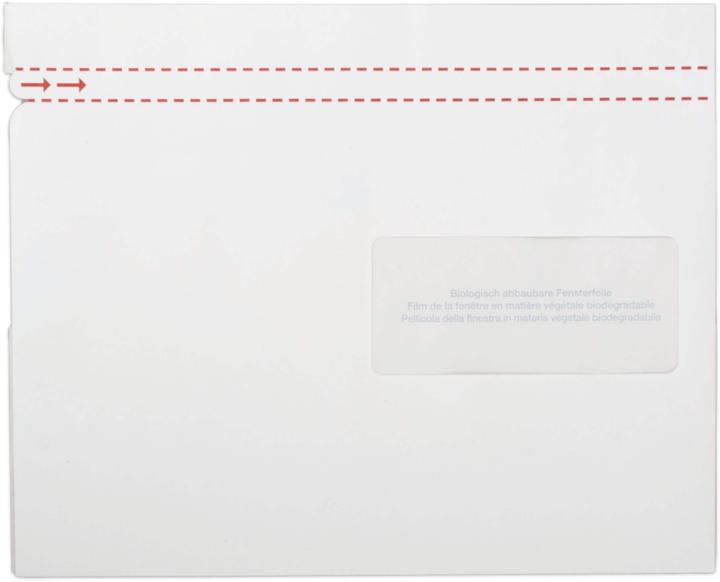 Elco Dokumententasche aus Papier C5 Fenster rechts, 250 Stück (C5)