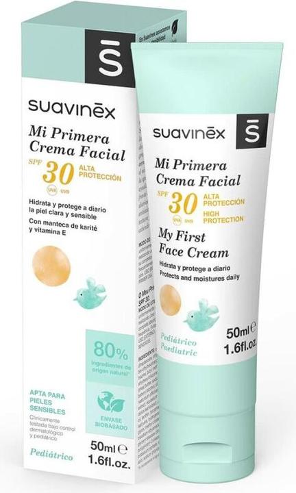 Actual product image Suavinex My First Face Cream Spf 30 50ml (Sun cream face, SPF 30, 50 ml)