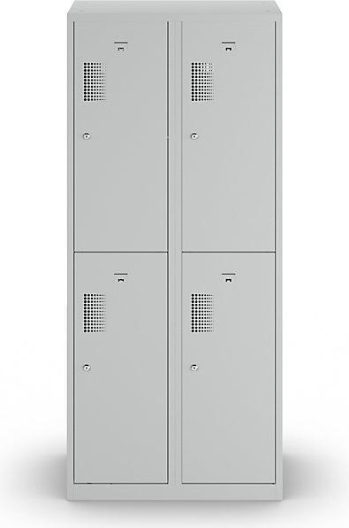 Produktbild eurokraft basic Spind, 4 Abteile, Breite 800 mm (80 cm, 180 cm)