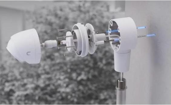 Actual product image Ubiquiti UACC-CAMERA-CJB-W - Tamper-proof junction box for UniFi dome and Turret cameras (Housing)