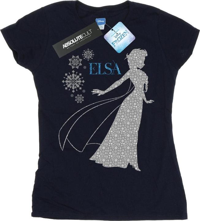 Disney Frozen Elsa Christmas Silhouette TShirt (XXL)