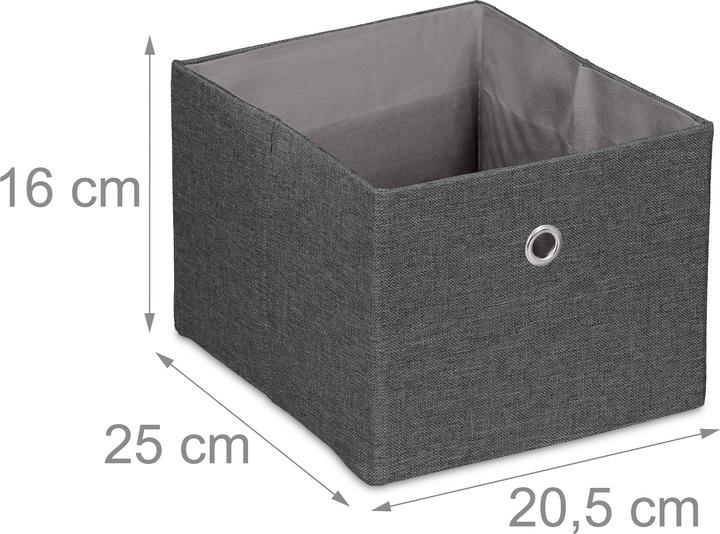Actual product image Relaxdays 2x storage box (20.5 x 25 x 16 cm, 8.20 l)