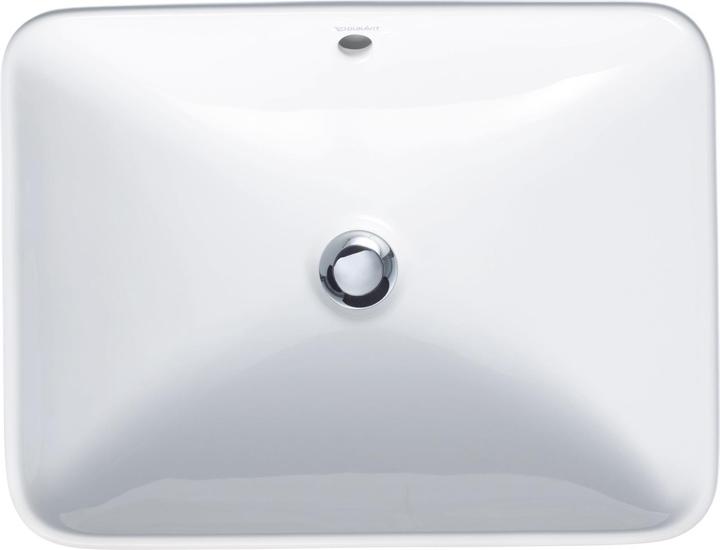 Duravit Countertop basin BACINO w ÜL o HLB 550x420mm without tap hole white (420 mm, 550 mm)