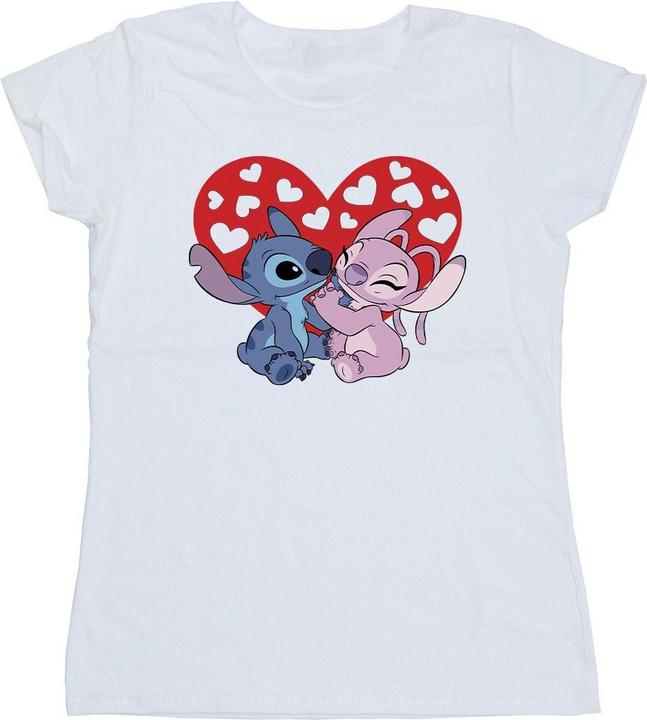 Disney Lilo & Stitch Hearts TShirt (S)