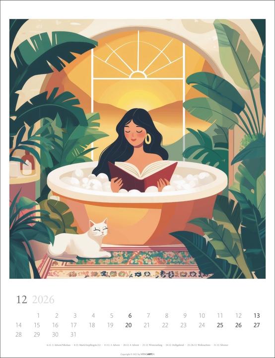 Produktbild Book Love Kalender 2026 (30 x 39 cm, Deutsch)
