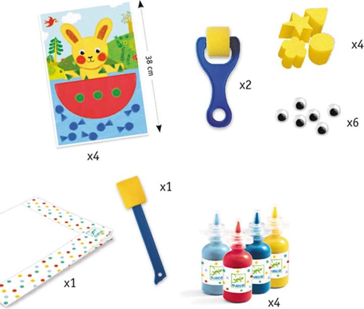 Produktbild Djeco Malen mit Schwamm Doudou