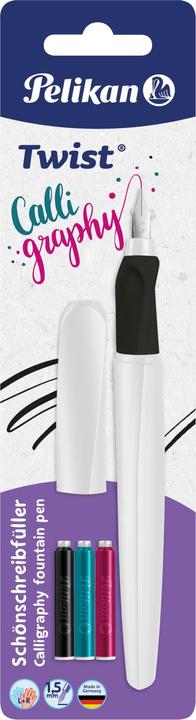Image du produit Pelikan Stylo Twist Calligraphy Re-Gauche Plume (Couleurs assorties, 1 x)