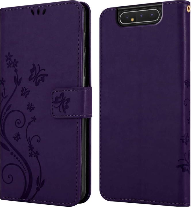 Actual product image Cadorabo Case for Samsung Galaxy A80 / A90 4G Flower Book (Samsung Galaxy A80)