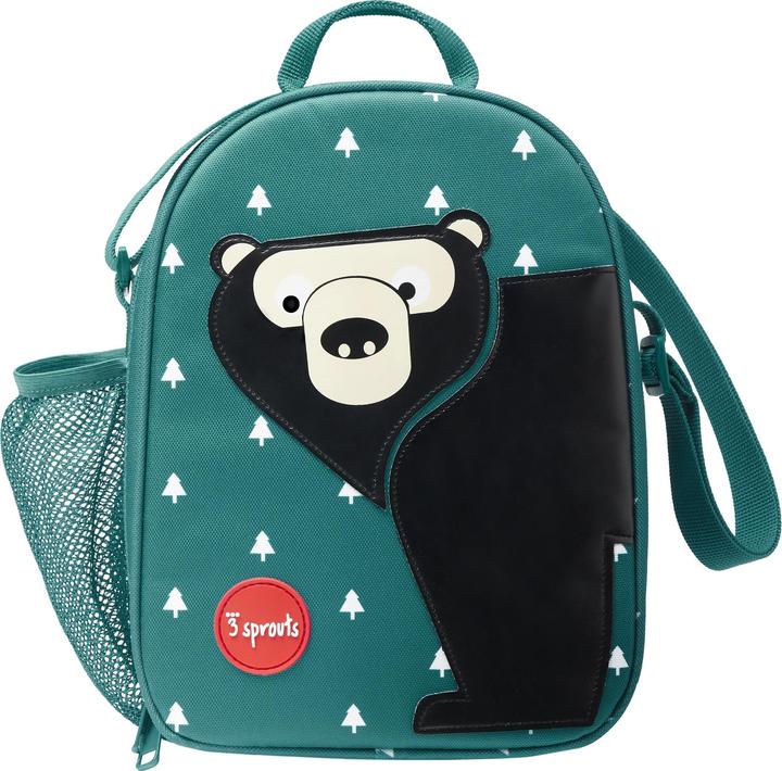 3 Sprouts Lunch Bag - Teal Bear
