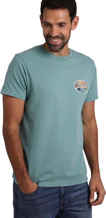 Actual product image Weird Fish Mens Land And Sea Graphic Back Print T-Shirt (4XL)