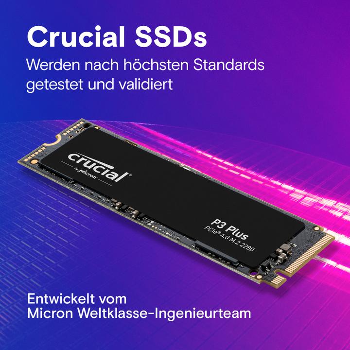 Actual product image Crucial P3 Plus (1000 GB, M.2 2280)