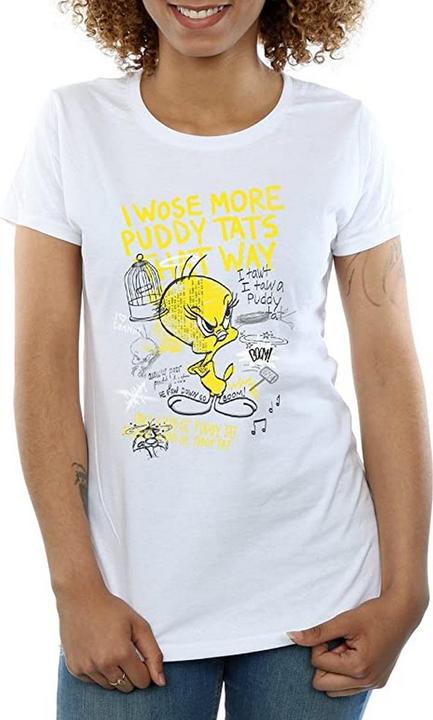 Looney Tunes Mehr Puddy Tats Tweety BaumwollTShirt