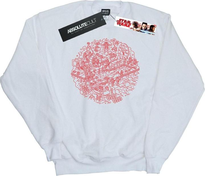 Star Wars Christmas Death Star Sweatshirt (L)