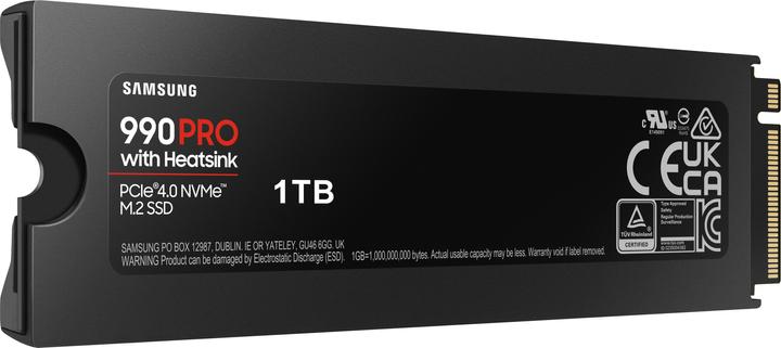 Actual product image Samsung 990 Pro with Heatsink (1000 GB, M.2 2280)