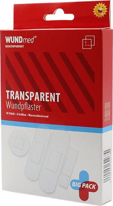 Actual product image Axisis Plaster transparent + waterproof 4 sizes, 50 pcs PFL (1 x)