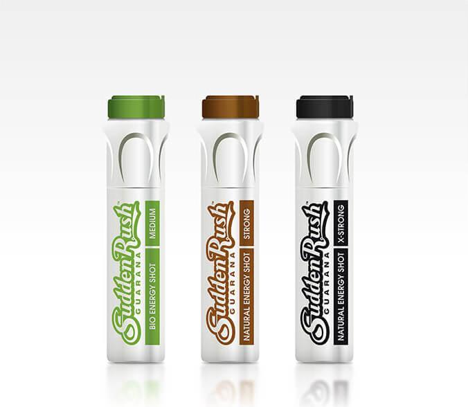 Sudden Rush Testsatz (Caramel, Himbeer, Passionsfrucht, 3 x)