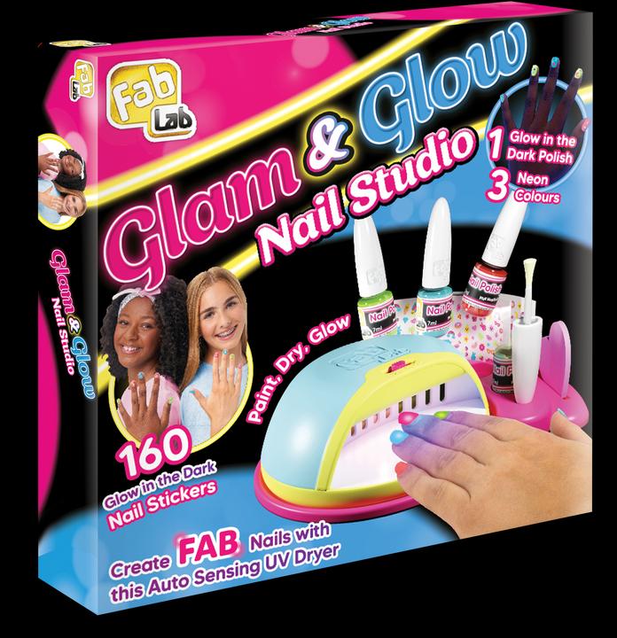 Produktbild Fab Lab Glow in the dark Deluxe Nail studio - (30394)