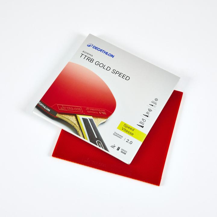 Image du produit Kuikma Revêtement raquette de tennis de table TTRB gold speed ITTF (2.10 mm)
