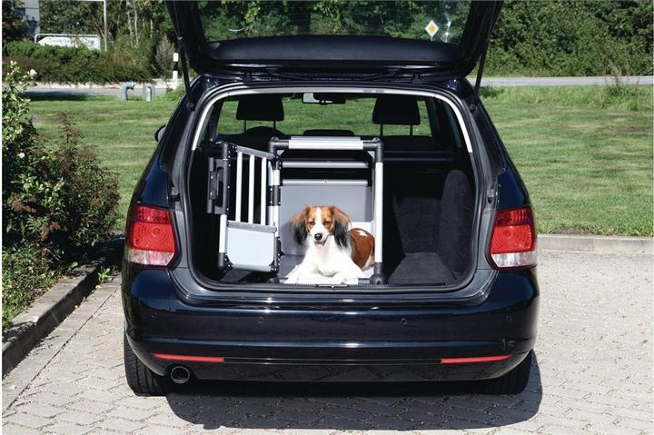 Produktbild Trixie Transportbox Aluminium small (Hund, Abschliessbar, Atmungsaktiv)