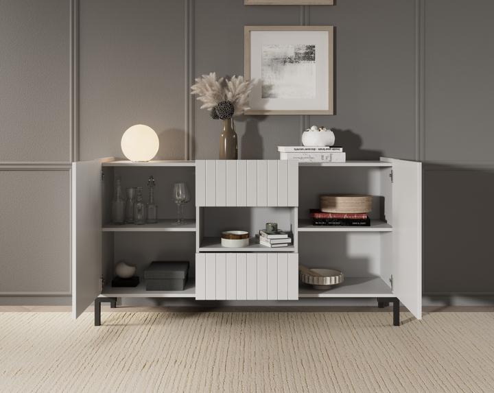 Produktbild ADRK Furniture Kommode mit offenem Regal Larista (100 x 40 x 53.5 cm)