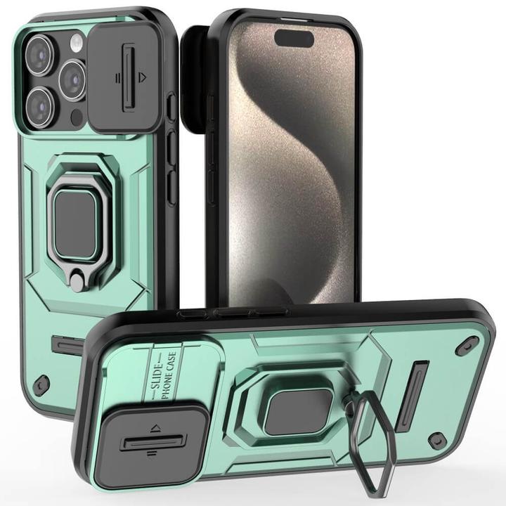 Actual product image Cover-Discount iPhone 16 Pro - Armor Case with kickstand (Apple iPhone 16 Pro)