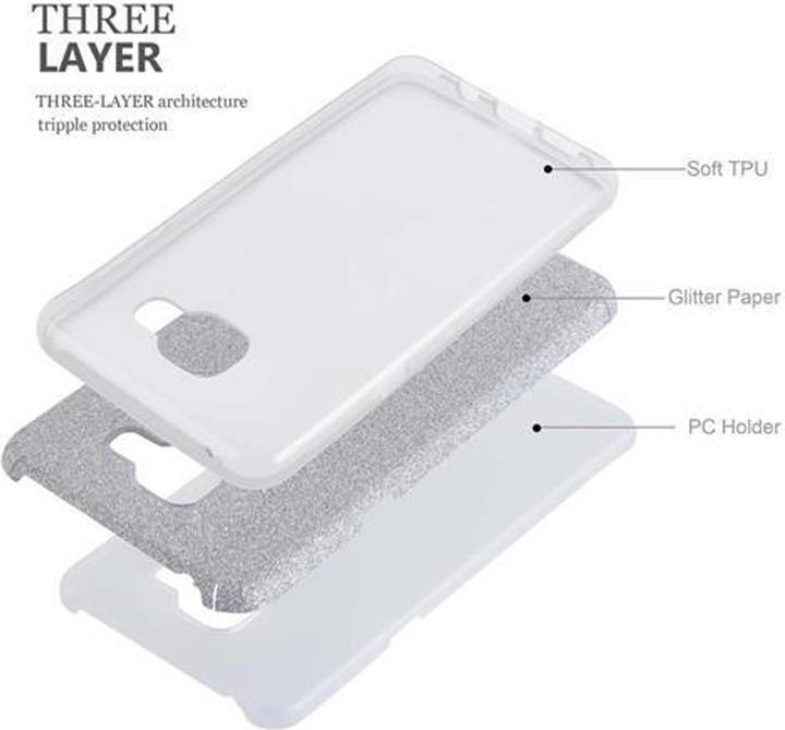 Productafbeelding Cadorabo TPU glitter (3-delig) hoesje (Samsung Galaxy A3 (2016))