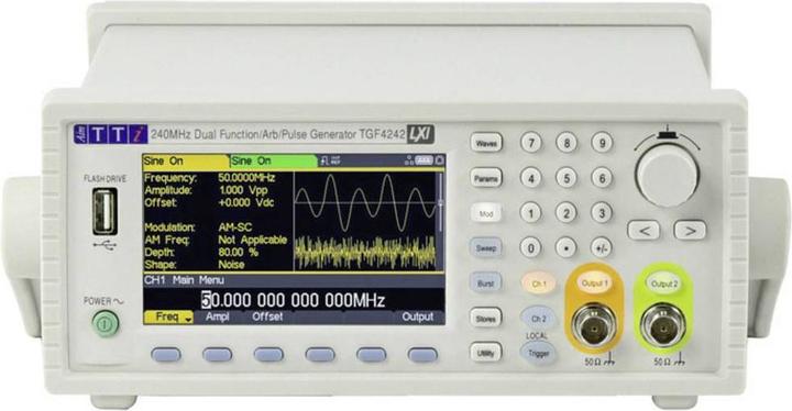 Produktbild Aim TTi TGF4242 Funktionsgenerator netzbetrieben 1 µHz - 240MHz 2-Kanal Arbiträr, Dreieck, Puls, S
