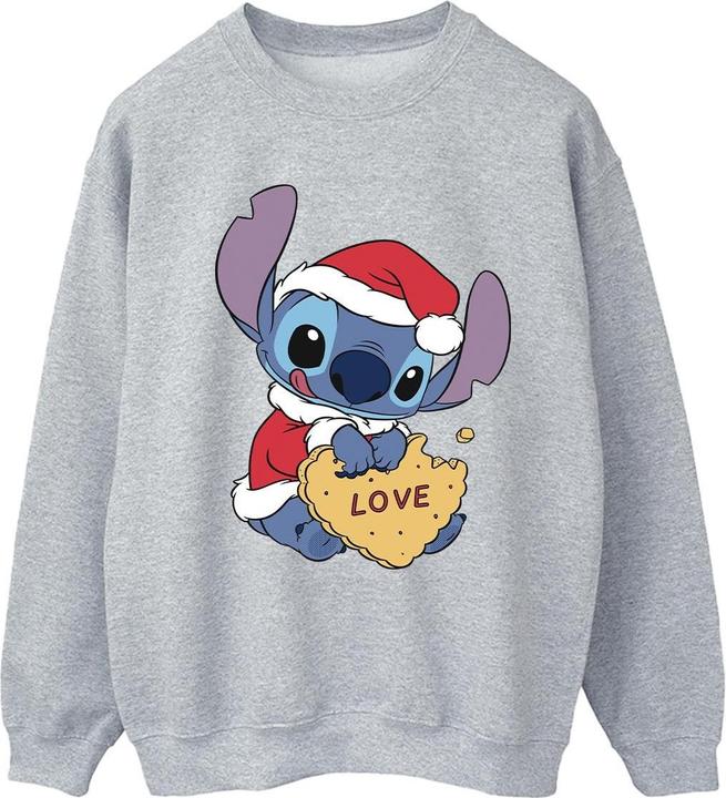 Disney Lilo And Stitch Christmas Love Biscuit Sweatshirt (XL)