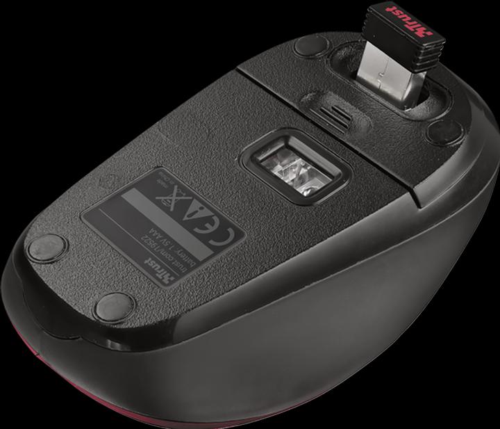 Actual product image Trust Yvi Wireless Mini Mouse red (Wireless)
