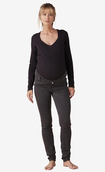 Actual product image Envie de Fraise Skinny-Umstandsjeans, Seamless-Bund WATERLESS, Bundweite verstellbar (40)
